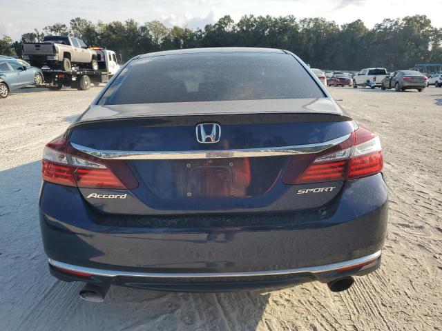 1HGCR2F58GA130678 - 2016 HONDA ACCORD SPORT BLUE photo 6