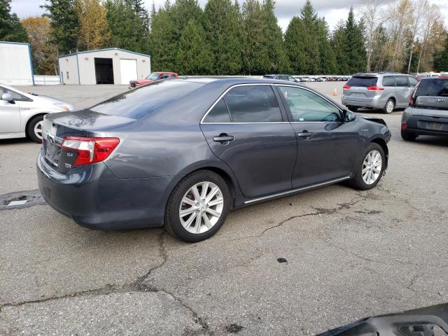 4T1BD1FK3CU026225 - 2012 TOYOTA CAMRY HYBRID GRAY photo 3