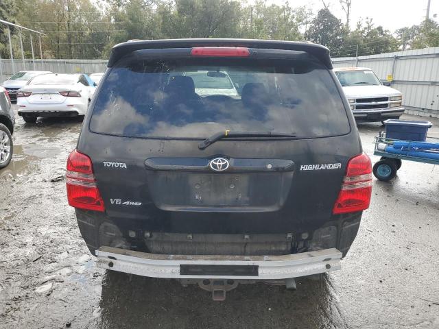 JTEHF21A410027607 - 2001 TOYOTA HIGHLANDER BLACK photo 6