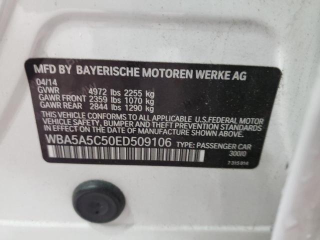 WBA5A5C50ED509106 - 2014 BMW 528 I WHITE photo 12