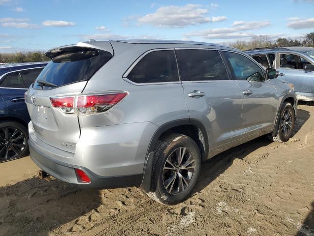 5TDJKRFH5GS306358 - 2016 TOYOTA HIGHLANDER XLE SILVER photo 3