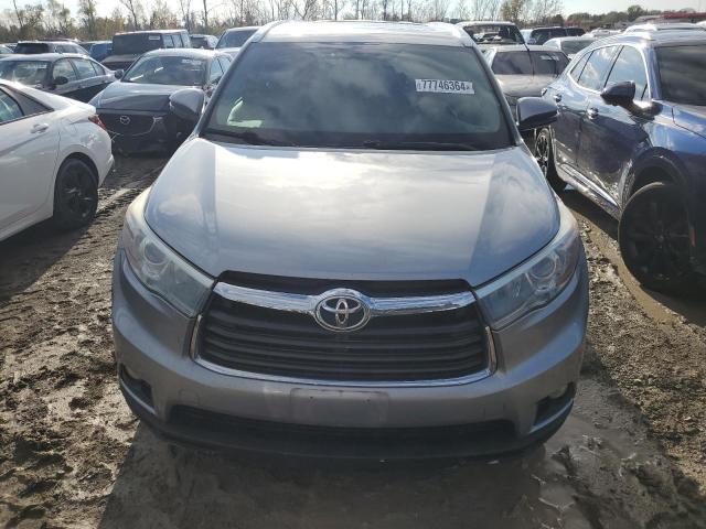 5TDJKRFH5GS306358 - 2016 TOYOTA HIGHLANDER XLE SILVER photo 5