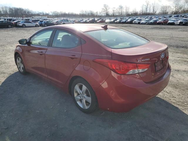 KMHDH4AE4CU427816 - 2012 HYUNDAI ELANTRA GLS BURGUNDY photo 2