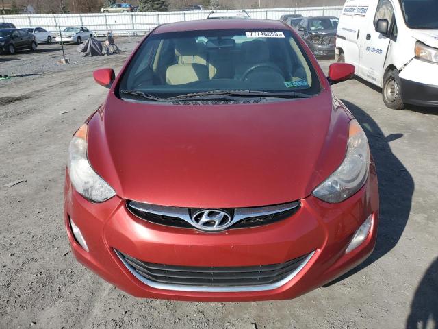 KMHDH4AE4CU427816 - 2012 HYUNDAI ELANTRA GLS BURGUNDY photo 5