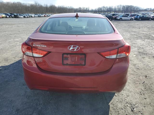 KMHDH4AE4CU427816 - 2012 HYUNDAI ELANTRA GLS BURGUNDY photo 6