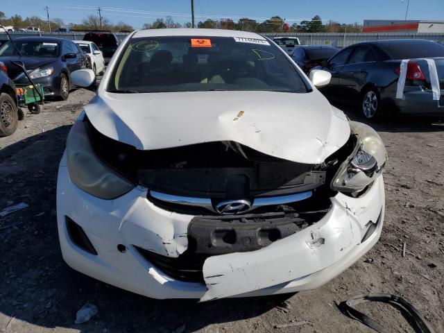 5NPDH4AE7BH008789 - 2011 HYUNDAI ELANTRA GLS WHITE photo 5