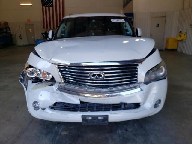 JN8AZ2NF5C9519648 - 2012 INFINITI QX56 WHITE photo 5