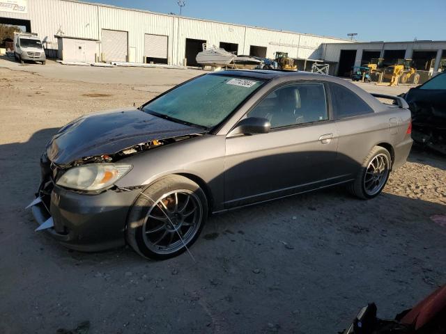 1HGEM22985L002183 - 2005 HONDA CIVIC EX GRAY photo 1