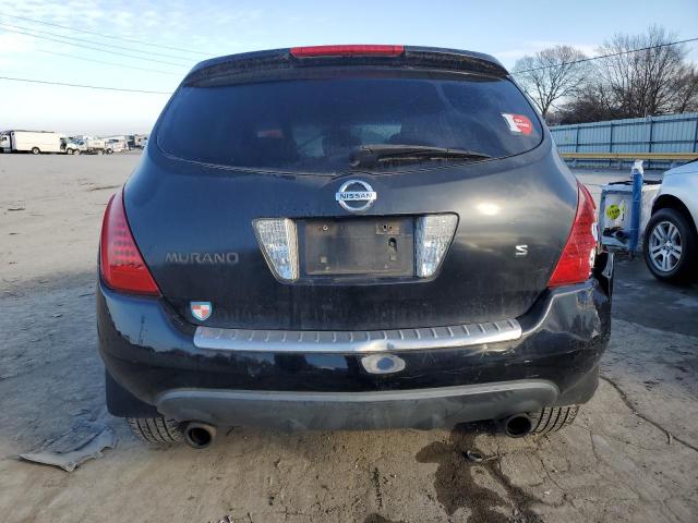 JN8AZ08T46W410884 - 2006 NISSAN MURANO SL BLACK photo 6