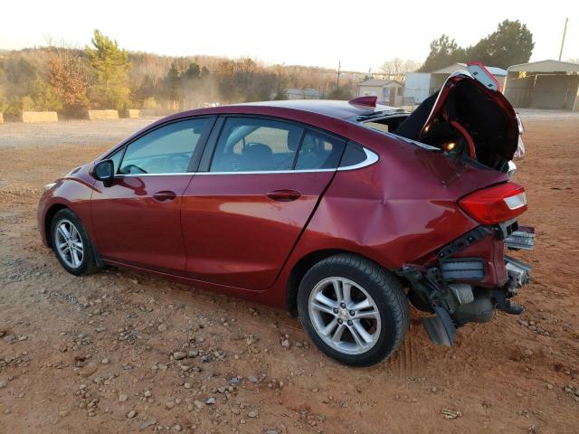 1G1BE5SM8H7135892 - 2017 CHEVROLET CRUZE LT RED photo 2