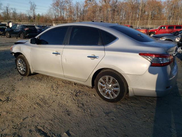 3N1AB7AP8FL630303 - 2015 NISSAN SENTRA S SILVER photo 2