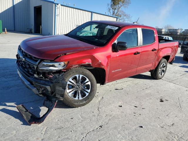 1GCGTDENXM1154698 - 2021 CHEVROLET COLORADO Z71 RED photo 1