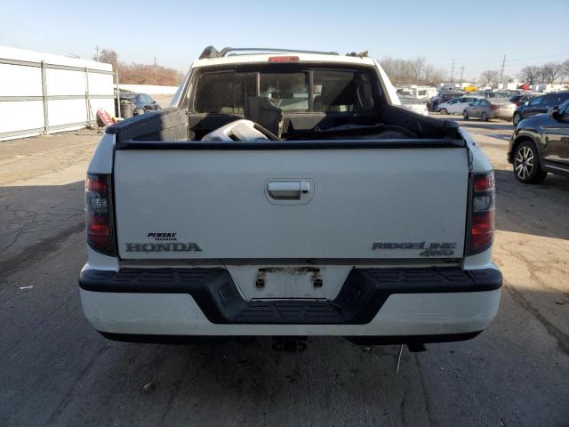 5FPYK1F58DB016791 - 2013 HONDA RIDGELINE RTL WHITE photo 6