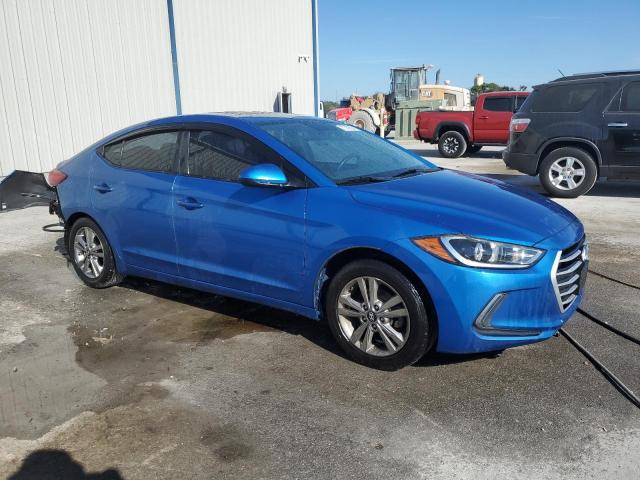 KMHD84LF9HU362281 - 2017 HYUNDAI ELANTRA SE BLUE photo 4