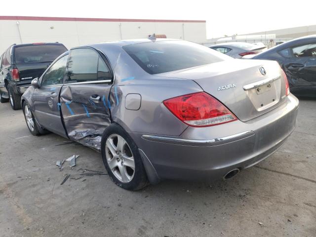 JH4KB16597C000565 - 2007 ACURA RL GRAY photo 2