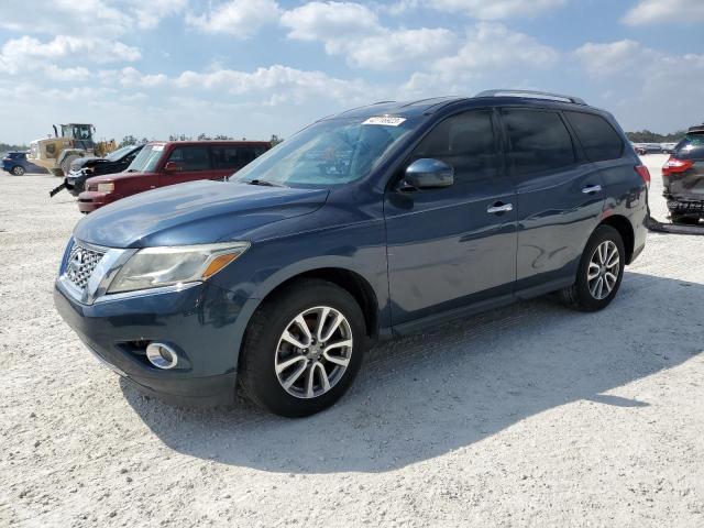 5N1AR2MN9FC601258 - 2015 NISSAN PATHFINDER S BLUE photo 1