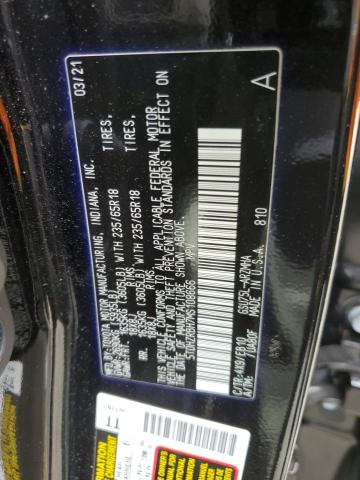 5TDHZRBH7MS108666 - 2021 TOYOTA HIGHLANDER XLE BLACK photo 13