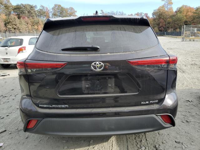 5TDHZRBH7MS108666 - 2021 TOYOTA HIGHLANDER XLE BLACK photo 6