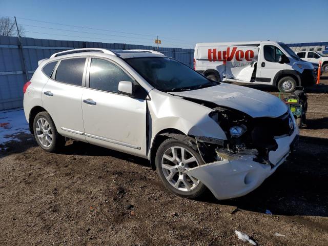 JN8AS5MV7BW261955 - 2011 NISSAN ROGUE S WHITE photo 4