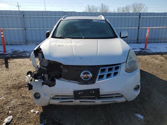 JN8AS5MV7BW261955 - 2011 NISSAN ROGUE S WHITE photo 5