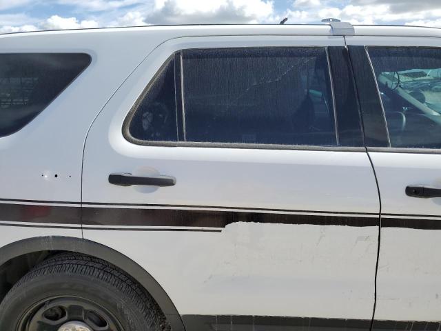 1FM5K8AR1KGB23419 - 2019 FORD EXPLORER POLICE INTERCEPTOR WHITE photo 10
