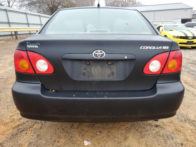 1NXBR32E03Z038149 - 2003 TOYOTA COROLLA CE BLACK photo 6