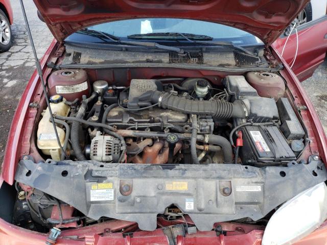 1G1JC524817134314 - 2001 CHEVROLET CAVALIER BASE BURGUNDY photo 11