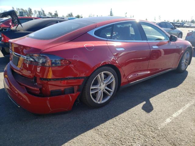 5YJSA1E17FF116447 - 2015 TESLA MODEL S RED photo 3