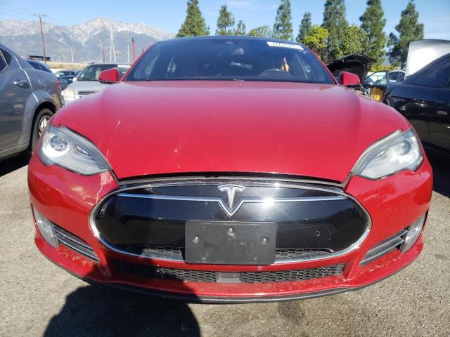 5YJSA1E17FF116447 - 2015 TESLA MODEL S 红色 照片 5