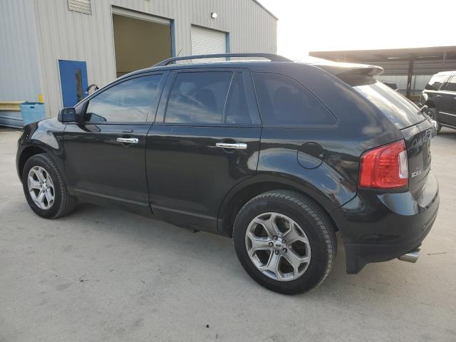 2FMDK3JCXBBB25980 - 2011 FORD EDGE SEL BLACK photo 2