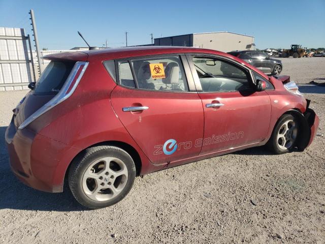 JN1AZ0CP4BT002003 - 2011 NISSAN LEAF SV RED photo 3