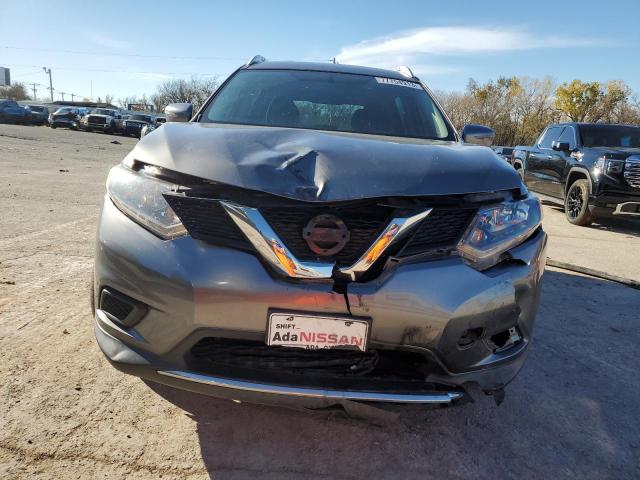 KNMAT2MT9GP721947 - 2016 NISSAN ROGUE S GRAY photo 5