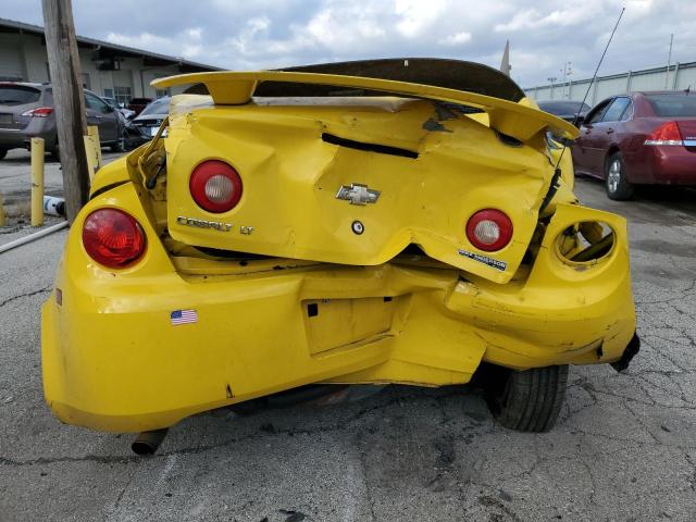 1G1AL15F877102591 - 2007 CHEVROLET COBALT LT YELLOW photo 6