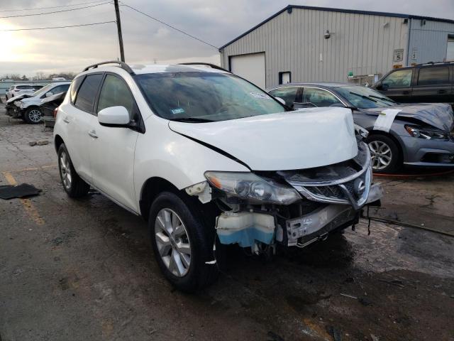 JN8AZ1MW0DW315578 - 2013 NISSAN MURANO S WHITE photo 4