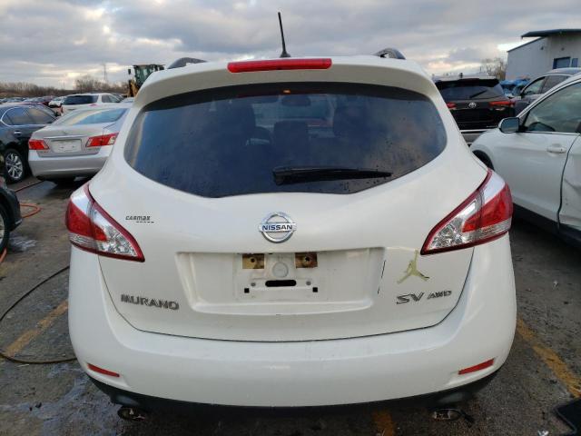 JN8AZ1MW0DW315578 - 2013 NISSAN MURANO S WHITE photo 6