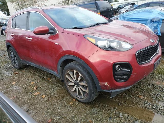 KNDPNCAC1H7054467 - 2017 KIA SPORTAGE EX BURGUNDY photo 4