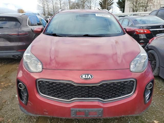 KNDPNCAC1H7054467 - 2017 KIA SPORTAGE EX BURGUNDY photo 5