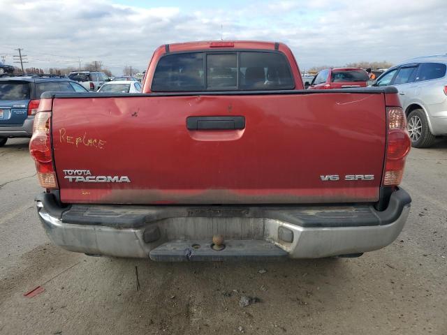 5TEUU42N07Z431681 - 2007 TOYOTA TACOMA ACCESS CAB Қызыл фото 6