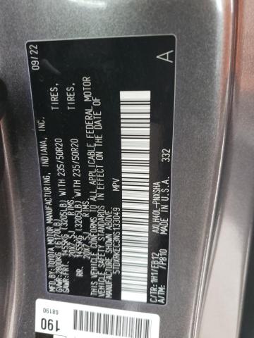 5TDXRKEC3NS133049 - 2022 TOYOTA SIENNA XSE GRAY photo 14