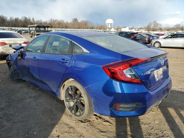 2HGFC2F87MH502212 - 2021 HONDA CIVIC SPORT BLUE photo 2