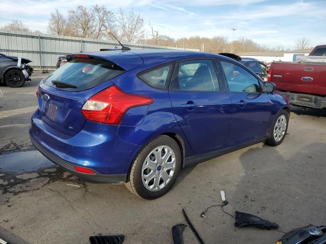 1FAHP3K23CL457585 - 2012 FORD FOCUS SE BLUE photo 3