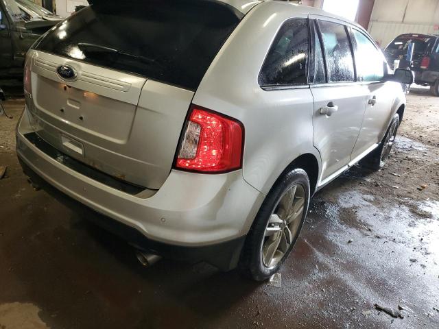 2FMDK3JC4DBA65696 - 2013 FORD EDGE SEL SILVER photo 3