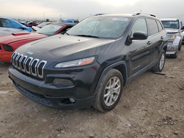 1C4PJLCS9EW105795 - 2014 JEEP CHEROKEE LATITUDE BLACK photo 1