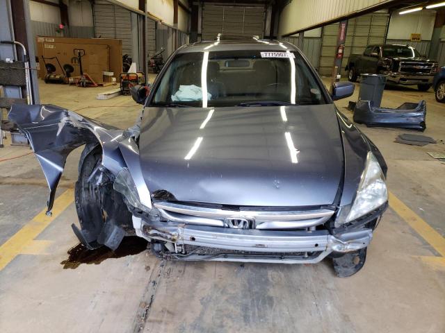 1HGCM66567A074858 - 2007 HONDA ACCORD EX BLUE photo 5