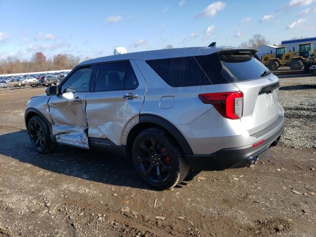 1FM5K8GC5NGA25971 - 2022 FORD EXPLORER ST SILVER photo 2