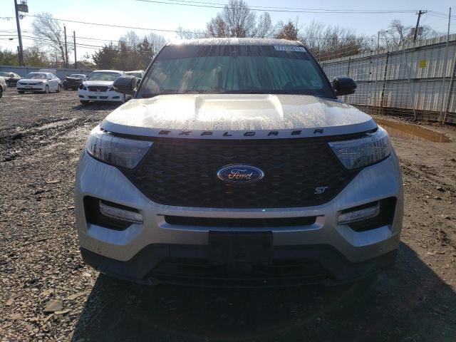 1FM5K8GC5NGA25971 - 2022 FORD EXPLORER ST SILVER photo 5