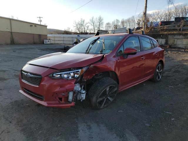 4S3GTAM67K3712453 - 2019 SUBARU IMPREZA SPORT RED photo 1