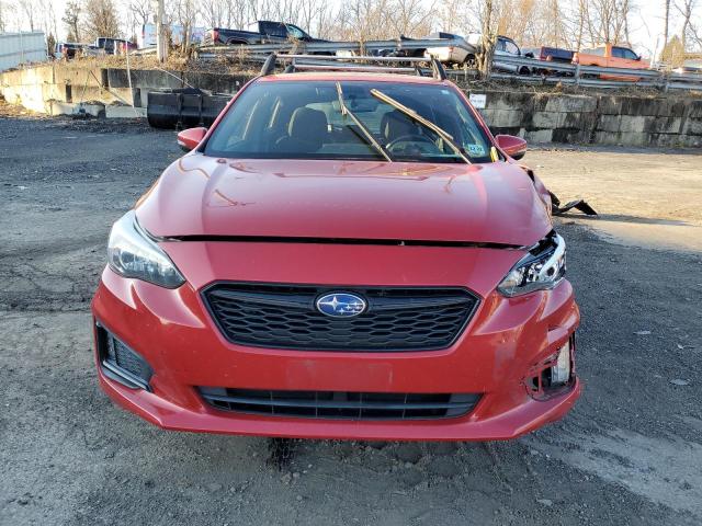 4S3GTAM67K3712453 - 2019 SUBARU IMPREZA SPORT RED photo 5