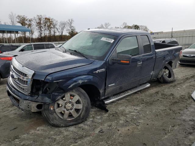 1FTFX1ETXDFD39592 - 2013 FORD F150 SUPER CAB BLUE photo 1