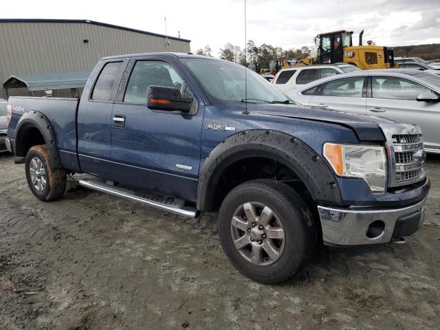 1FTFX1ETXDFD39592 - 2013 FORD F150 SUPER CAB BLUE photo 4